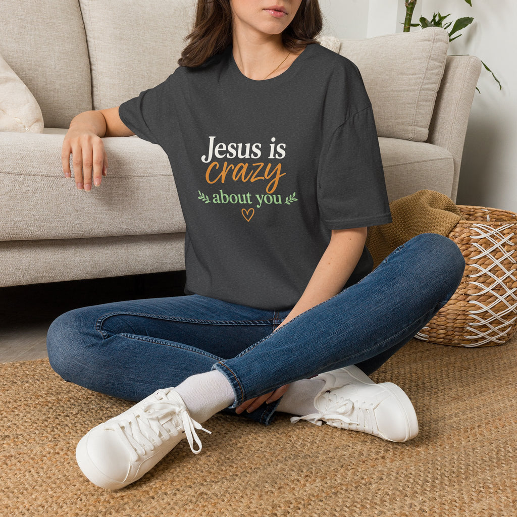Jesus is Crazy about You T-Shirt | Christian Faith Tee, Inspirational Scripture Shirt