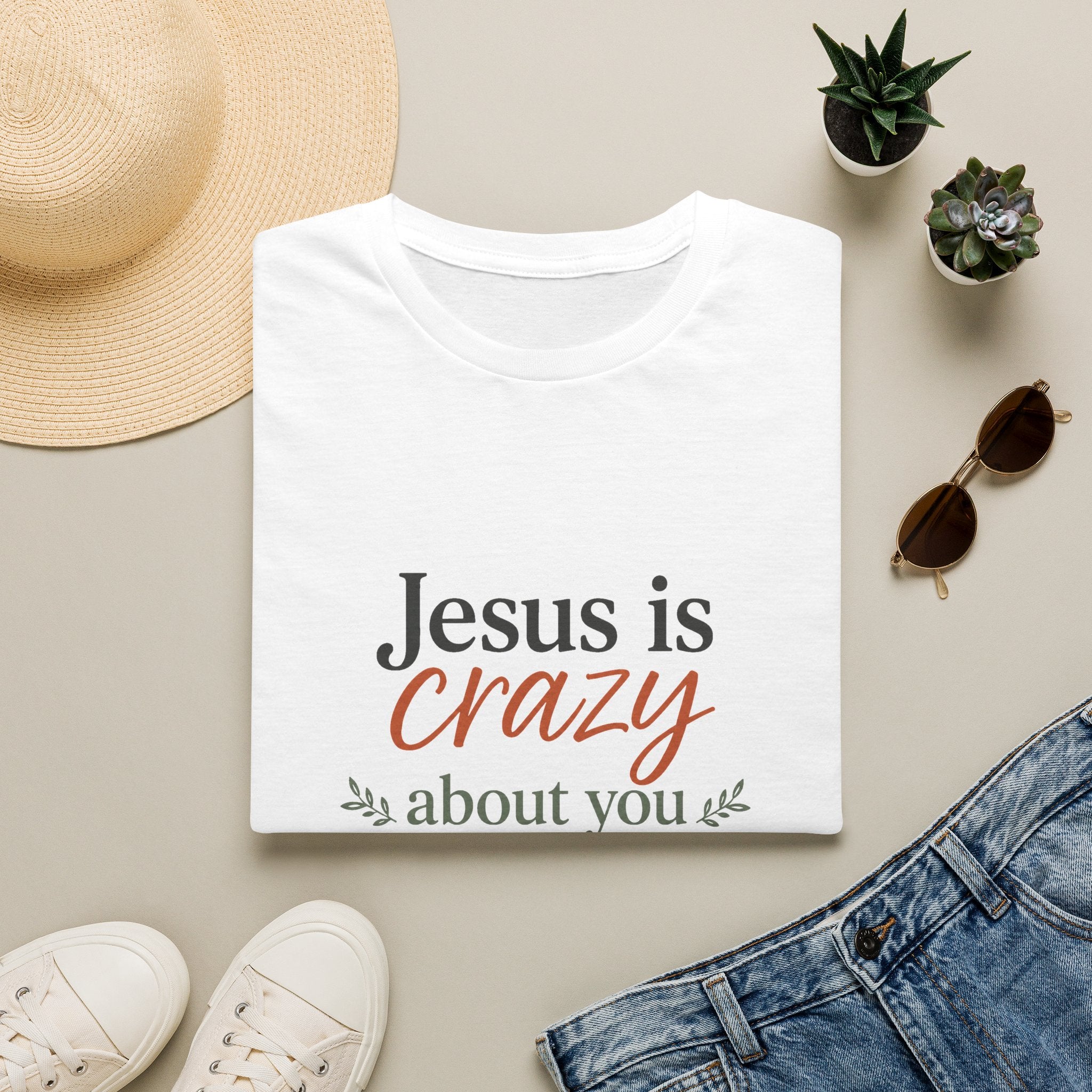Jesus is Crazy about You T-Shirt | Christian Faith Tee, Inspirational Scripture Shirt