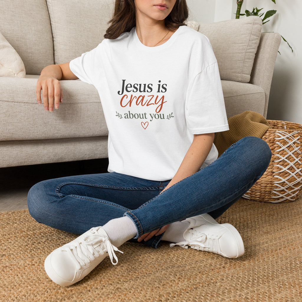 Jesus is Crazy about You T-Shirt | Christian Faith Tee, Inspirational Scripture Shirt