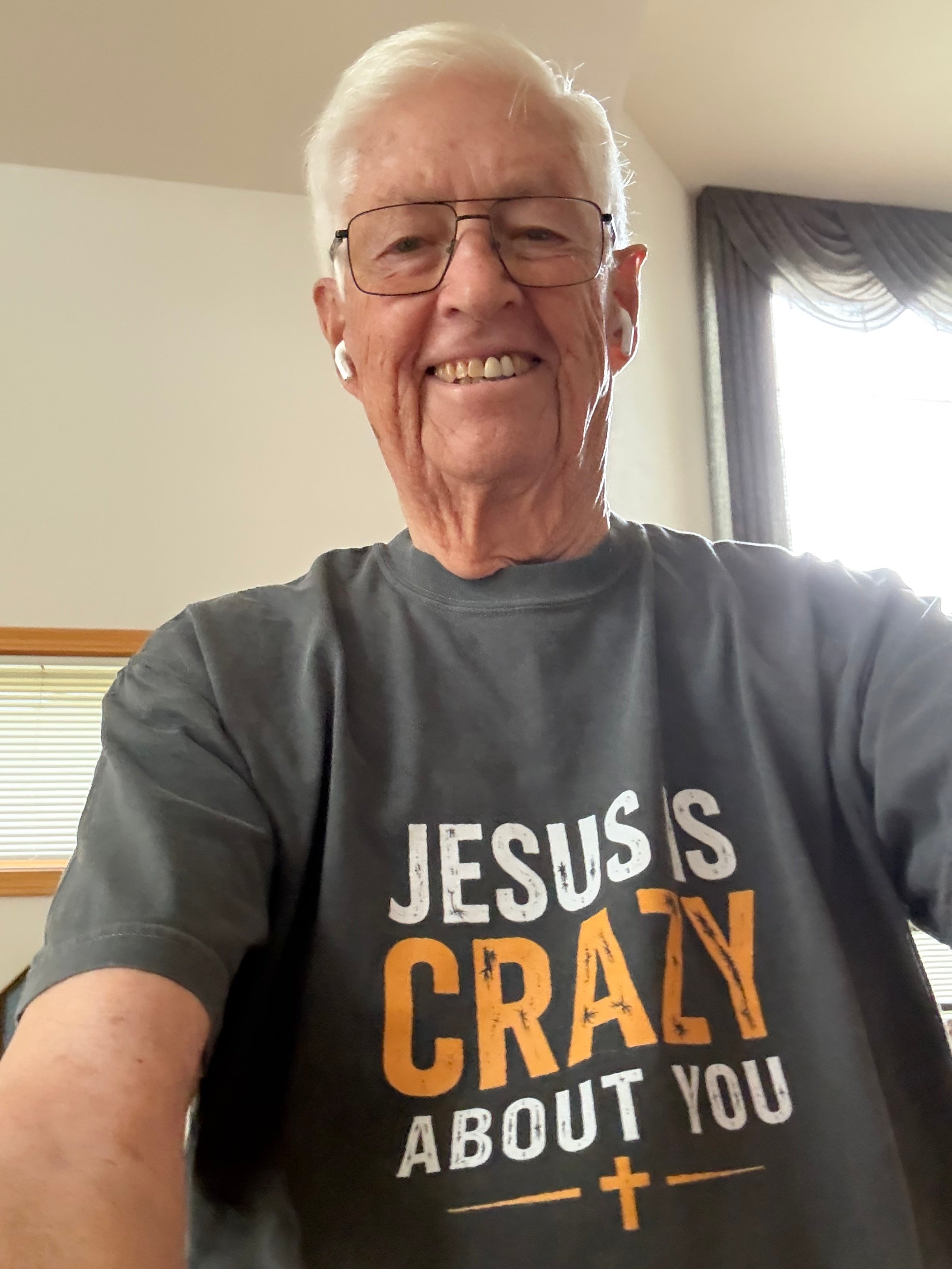 Jesus Is Crazy About You T-shirt | Christian Faith Tee, Cross Graphic