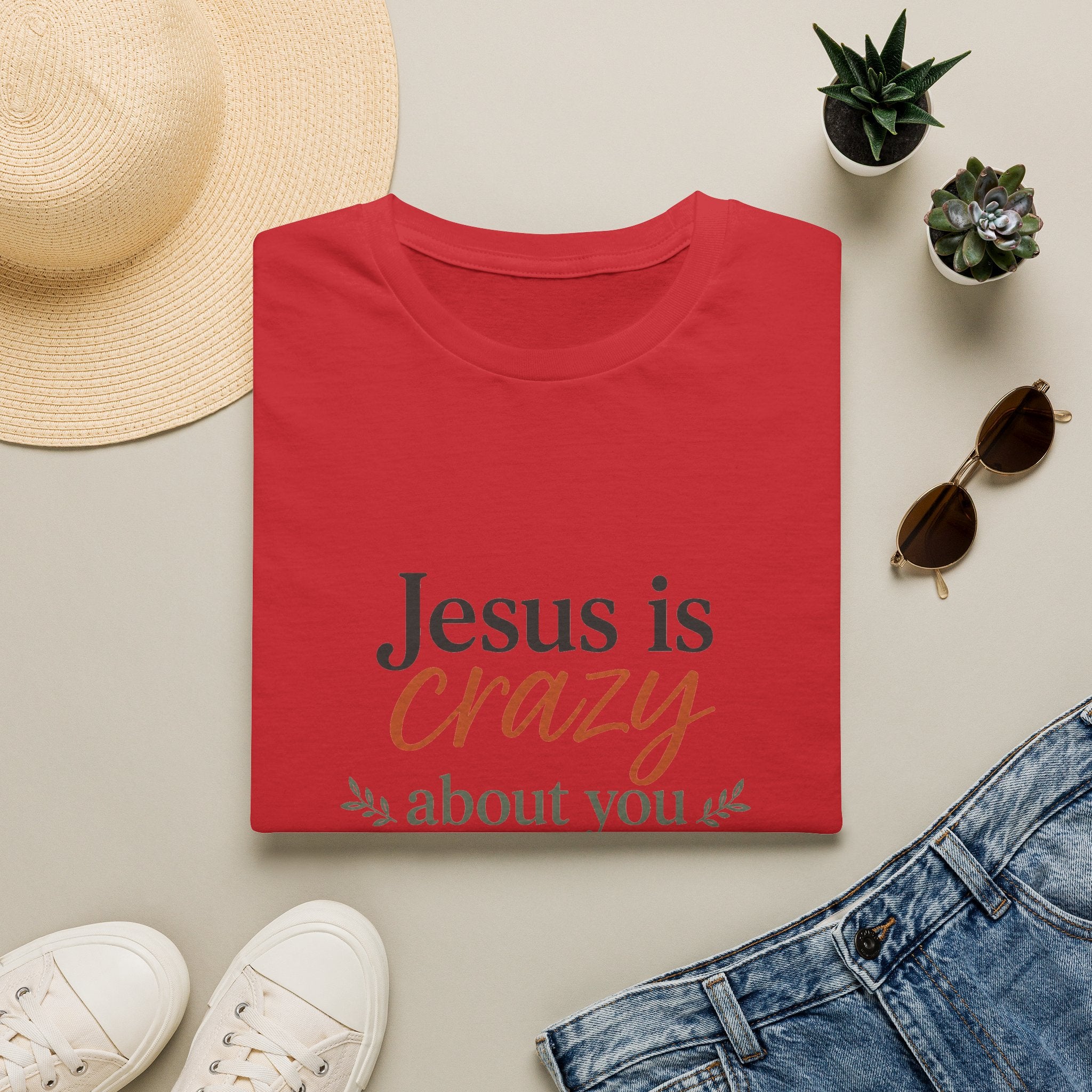 Jesus is Crazy about You T-Shirt | Christian Faith Tee, Inspirational Scripture Shirt