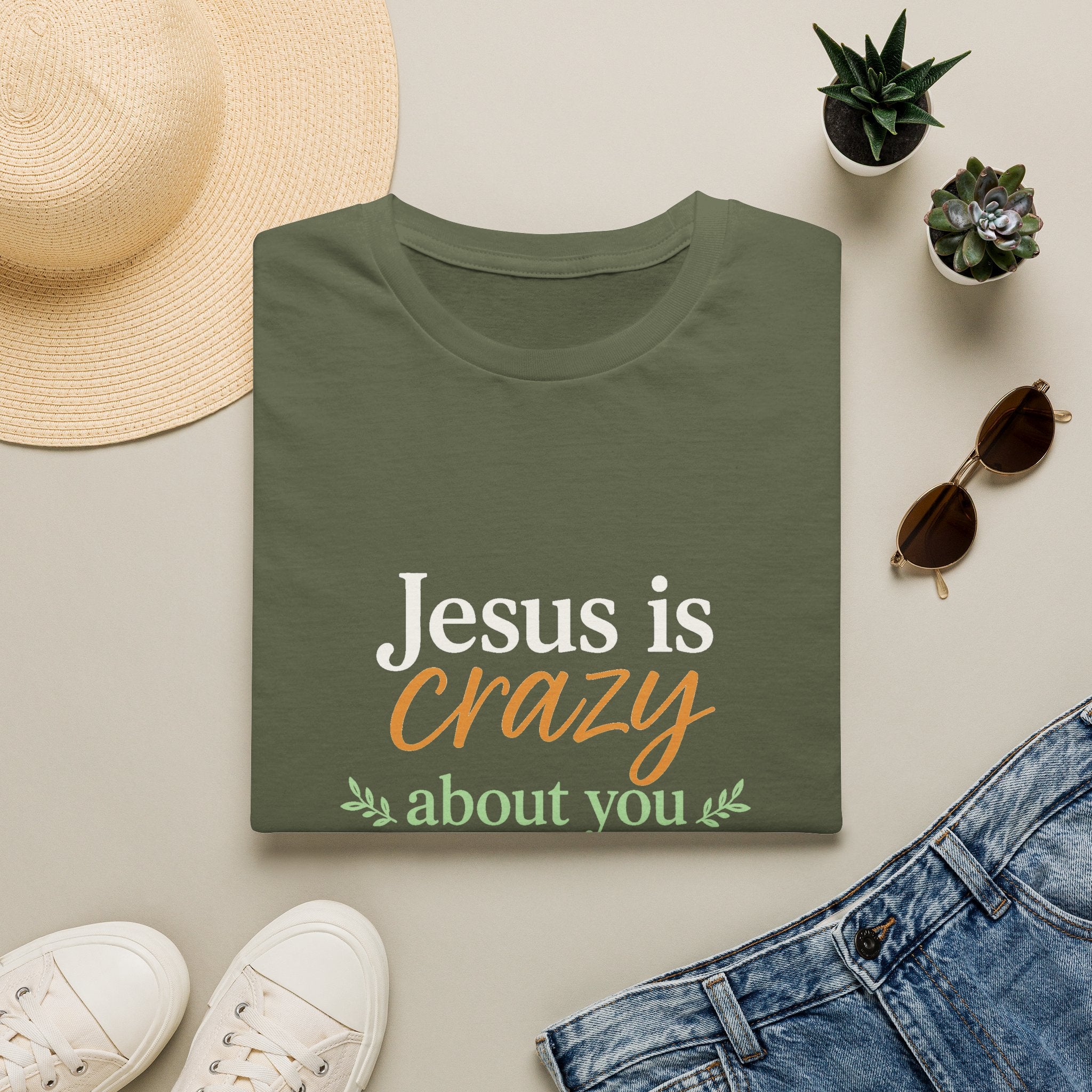 Jesus is Crazy about You T-Shirt | Christian Faith Tee, Inspirational Scripture Shirt
