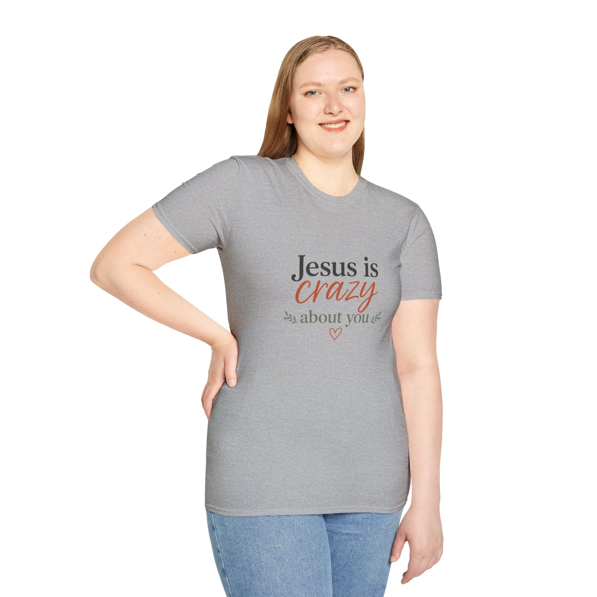 Jesus is Crazy about You T-Shirt | Christian Faith Tee, Inspirational Scripture Shirt
