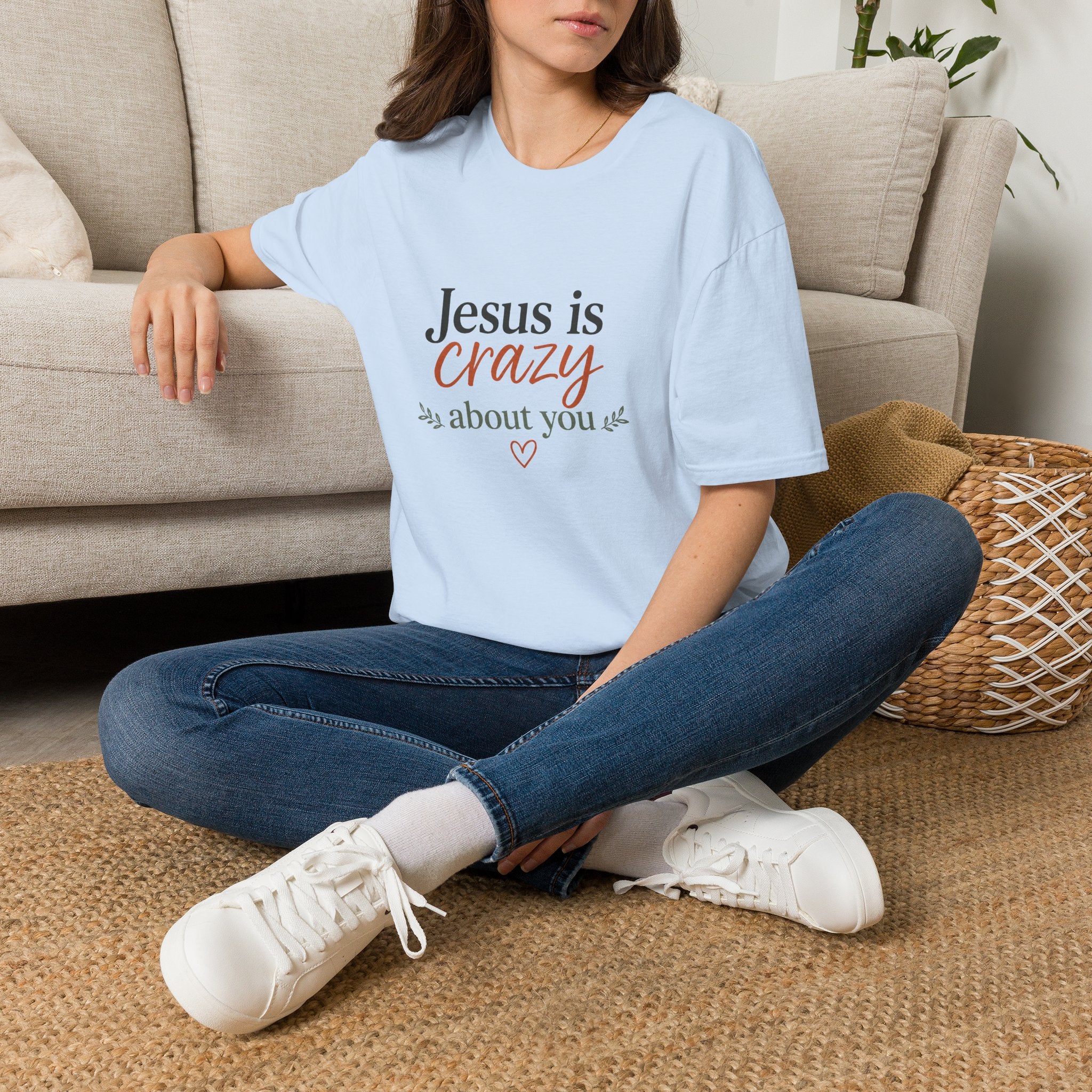 Jesus is Crazy about You T-Shirt | Christian Faith Tee, Inspirational Scripture Shirt