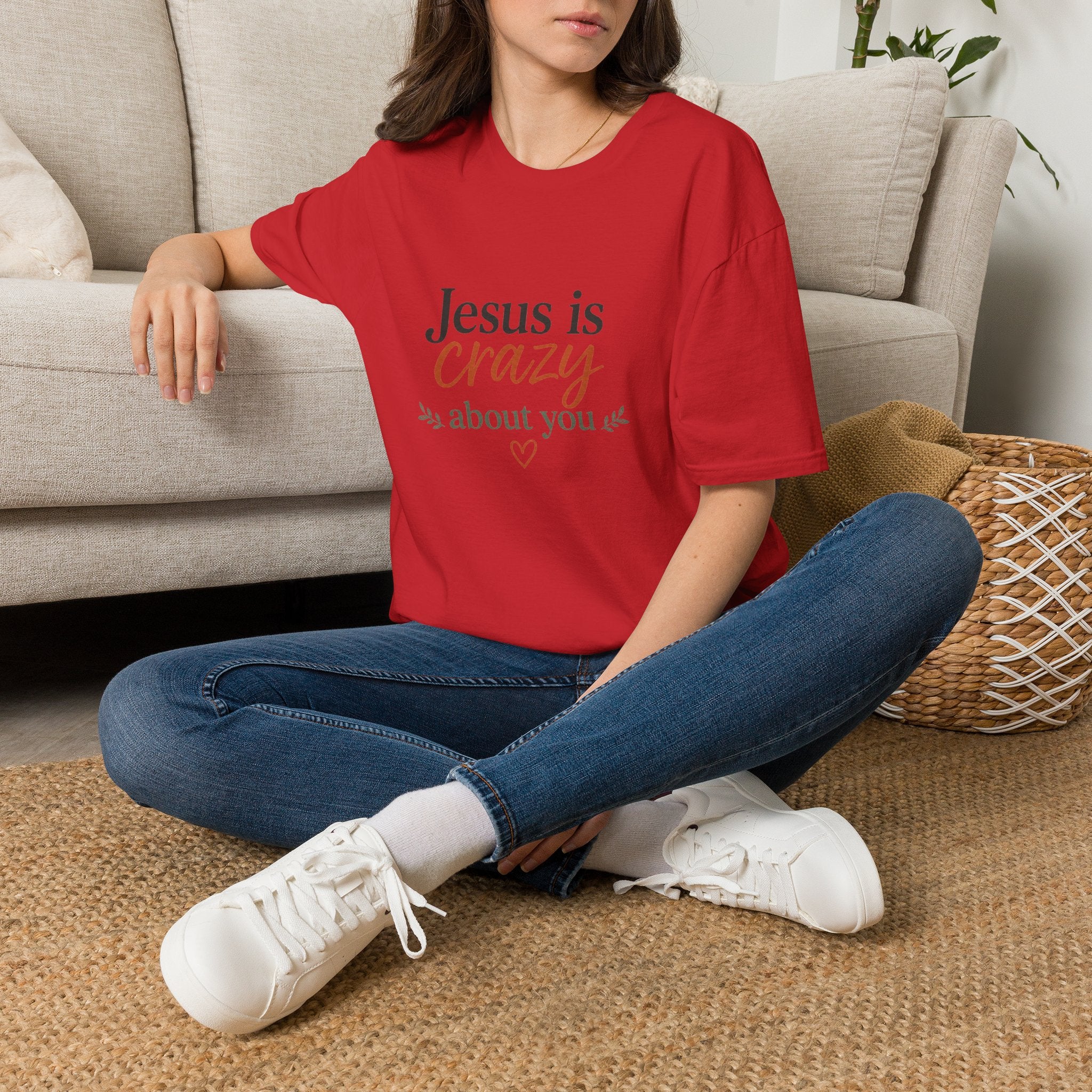 Jesus is Crazy about You T-Shirt | Christian Faith Tee, Inspirational Scripture Shirt