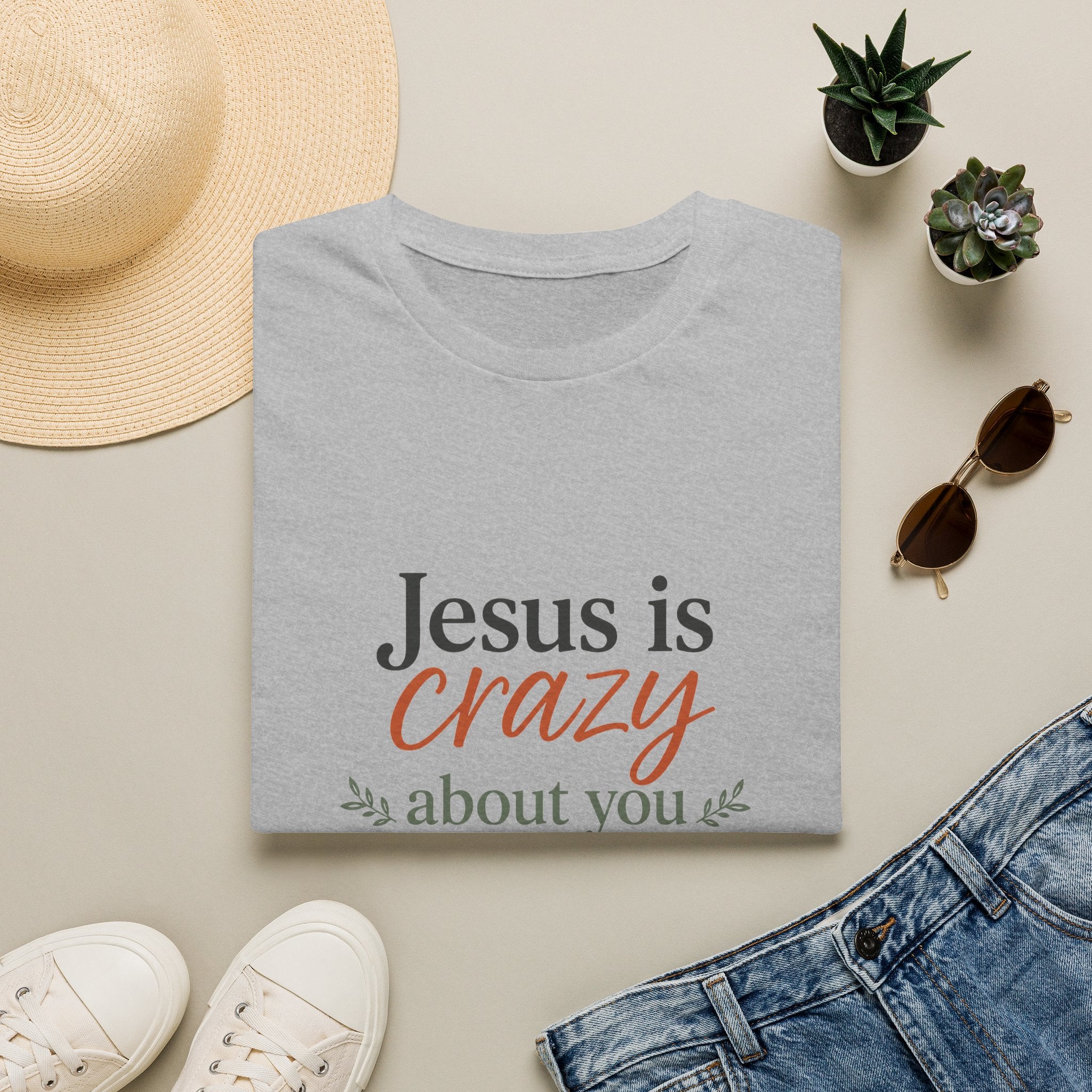 Jesus is Crazy about You T-Shirt | Christian Faith Tee, Inspirational Scripture Shirt