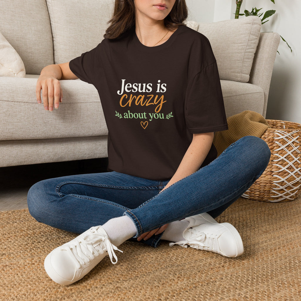 Jesus is Crazy about You T-Shirt | Christian Faith Tee, Inspirational Scripture Shirt