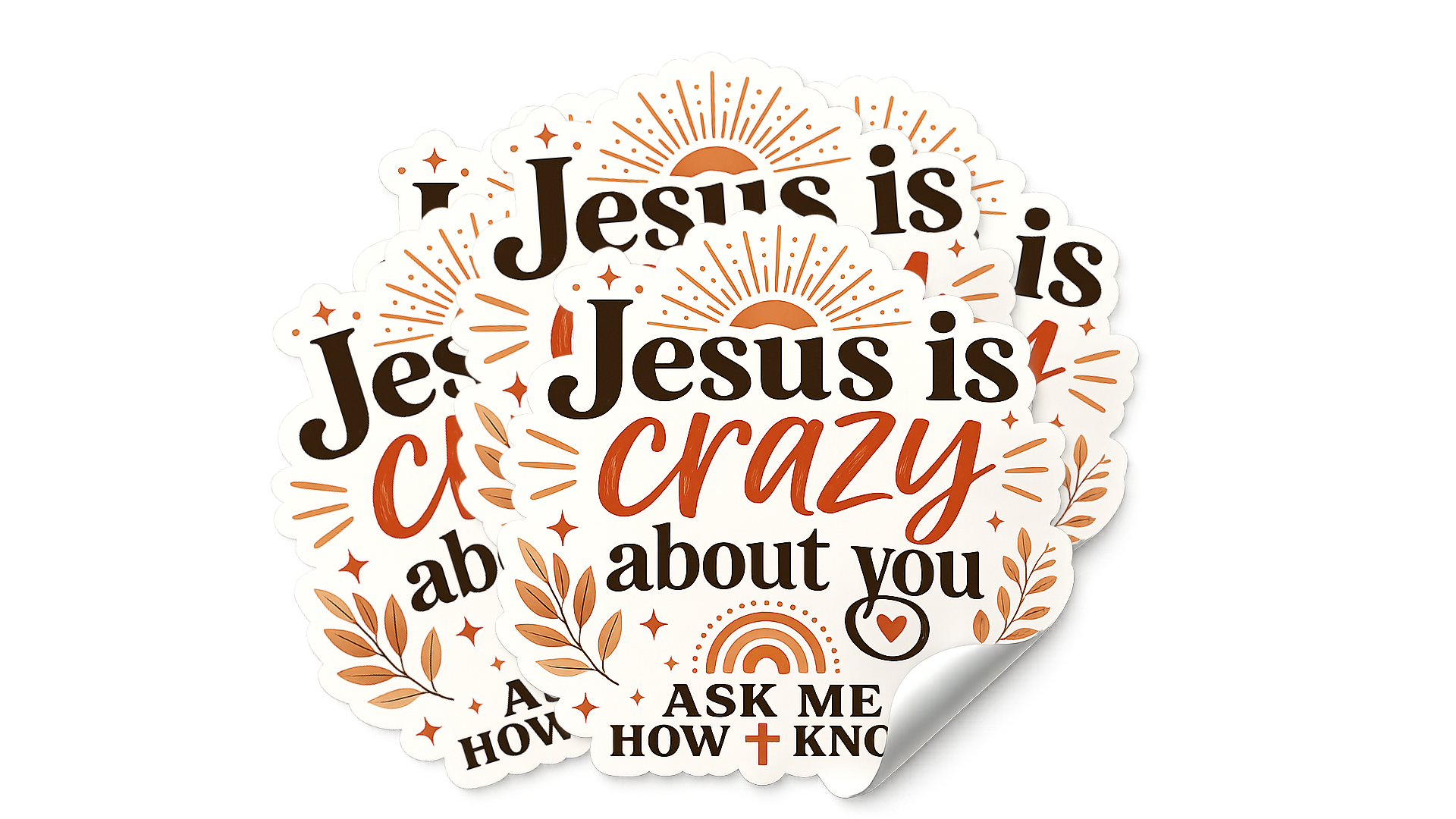 Jesus Is Crazy About You™ Sticker 5-pack